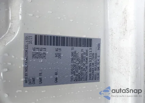 2024 Nissan Altima S Fwd z USA, uszkodzony, nr VIN 1N4BL4BV7RN333513